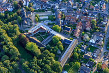 Vue aérienne de Académie Klausenhof à Rhede dans le département Rhénanie du Nord-Westphalie, Allemagne