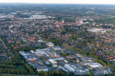Vue aérienne de Borken dans le département Rhénanie du Nord-Westphalie, Allemagne