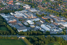 Vue aérienne de Borken dans le département Rhénanie du Nord-Westphalie, Allemagne