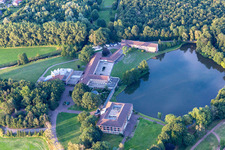Vue aérienne de Schoenstatt Au à Borken dans le département Rhénanie du Nord-Westphalie, Allemagne