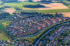 Vue aérienne de Coesfeld dans le département Rhénanie du Nord-Westphalie, Allemagne