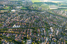 Vue aérienne de Coesfeld dans le département Rhénanie du Nord-Westphalie, Allemagne