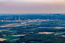 Vue aérienne de Parc chimique de Marl à le quartier Lippramsdorf in Haltern am See dans le département Rhénanie du Nord-Westphalie, Allemagne