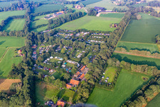 Vue aérienne de Camping Den Borg Loisirs à Rekken dans le département Gueldre, Pays-Bas