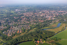 Vue aérienne de Eibergen dans le département Gueldre, Pays-Bas