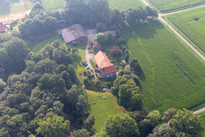 Vue aérienne de Südlohn dans le département Rhénanie du Nord-Westphalie, Allemagne