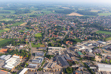 Vue aérienne de Usine de meubles Deelmann à Südlohn dans le département Rhénanie du Nord-Westphalie, Allemagne
