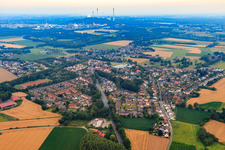 Vue aérienne de Vue de la ville depuis le nord-est à le quartier Polsum in Marl dans le département Rhénanie du Nord-Westphalie, Allemagne