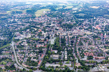 Vue aérienne de Parc Goldberg à le quartier Buer in Gelsenkirchen dans le département Rhénanie du Nord-Westphalie, Allemagne