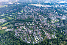 Vue aérienne de Quartier Erle in Gelsenkirchen dans le département Rhénanie du Nord-Westphalie, Allemagne