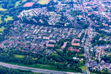 Vue aérienne de Quartier Erle in Gelsenkirchen dans le département Rhénanie du Nord-Westphalie, Allemagne