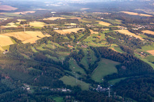 Vue aérienne de Club de golf Essen-Heidhausen à le quartier Heidhausen in Essen dans le département Rhénanie du Nord-Westphalie, Allemagne
