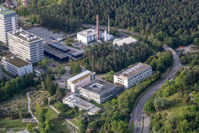 Vue oblique de Université Tübingen à Tübingen dans le département Bade-Wurtemberg, Allemagne