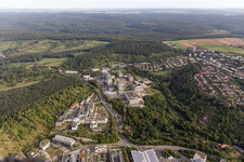 Vue d'oiseau de Université Tübingen à Tübingen dans le département Bade-Wurtemberg, Allemagne