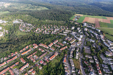 Vue aérienne de Anneau Nord à le quartier Waldhausen in Tübingen dans le département Bade-Wurtemberg, Allemagne