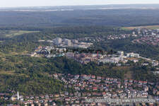 Vue aérienne de CureVac. Immatics, Institut Max-Planck de biologie du développement à Tübingen dans le département Bade-Wurtemberg, Allemagne