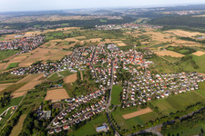 Vue aérienne de Quartier Sickenhausen in Reutlingen dans le département Bade-Wurtemberg, Allemagne