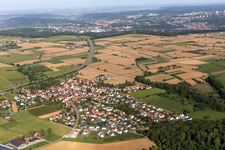 Vue aérienne de Quartier Jettenburg in Kusterdingen dans le département Bade-Wurtemberg, Allemagne