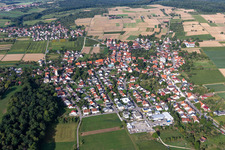 Vue aérienne de Quartier Mähringen in Kusterdingen dans le département Bade-Wurtemberg, Allemagne