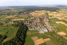Vue aérienne de Quartier Mähringen in Kusterdingen dans le département Bade-Wurtemberg, Allemagne