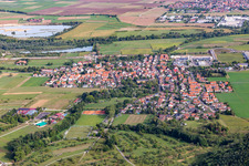Vue aérienne de Quartier Bühl in Tübingen dans le département Bade-Wurtemberg, Allemagne