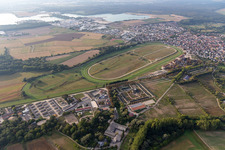 Vue aérienne de Piste de course Iffezheim à Iffezheim dans le département Bade-Wurtemberg, Allemagne