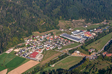 Vue aérienne de Höfle à Oppenau dans le département Bade-Wurtemberg, Allemagne