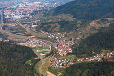 Vue aérienne de Lautenbach dans le département Bade-Wurtemberg, Allemagne