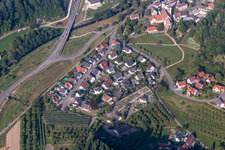 Vue oblique de Lautenbach dans le département Bade-Wurtemberg, Allemagne