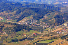 Vue aérienne de Quartier d'Albersbach à Oberkirch dans le département Bade-Wurtemberg, Allemagne