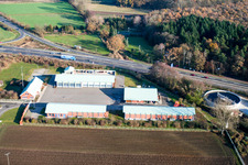 Vue aérienne de Service d'entretien des routes à Kandel dans le département Rhénanie-Palatinat, Allemagne