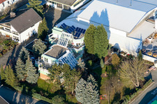 Vue aérienne de Industriestraße Bauernwaldstr à Rheinzabern dans le département Rhénanie-Palatinat, Allemagne