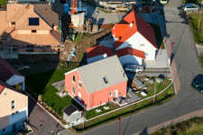 Vue oblique de Nouvelle zone de développement An den Tongruben à Rheinzabern dans le département Rhénanie-Palatinat, Allemagne