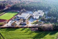Vue aérienne de École des bains romains à Rheinzabern dans le département Rhénanie-Palatinat, Allemagne
