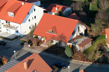 Vue aérienne de Bague de potier à Rheinzabern dans le département Rhénanie-Palatinat, Allemagne