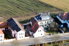 Vue aérienne de Jockgrimerstr à Rheinzabern dans le département Rhénanie-Palatinat, Allemagne
