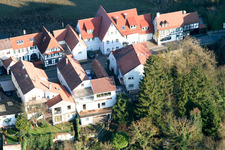 Vue d'oiseau de Ludwigstraße à Jockgrim dans le département Rhénanie-Palatinat, Allemagne