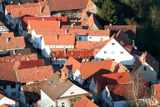 Ludwigstraße à Jockgrim dans le département Rhénanie-Palatinat, Allemagne hors des airs