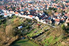 Vue aérienne de Bahnhofstr. à Jockgrim dans le département Rhénanie-Palatinat, Allemagne