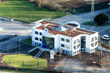 Vue aérienne de Association pour l'approvisionnement en eau Germersheimer Südgruppe Kö.d.ö.R à Jockgrim dans le département Rhénanie-Palatinat, Allemagne