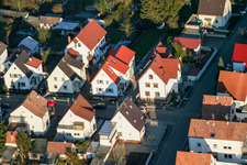 Vue aérienne de Waldstr. à Kandel dans le département Rhénanie-Palatinat, Allemagne