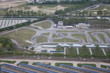 Vue aérienne de Lido di Jesolo dans le département Metropolitanstadt Venedig, Italie