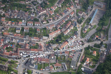Vue aérienne de Ottange dans le département Moselle, France