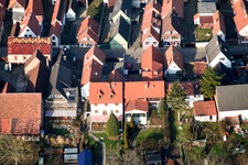 Vue aérienne de Chemin de Bach à Freckenfeld dans le département Rhénanie-Palatinat, Allemagne