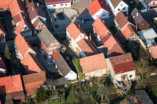 Photographie aérienne de Chemin de Bach à Freckenfeld dans le département Rhénanie-Palatinat, Allemagne
