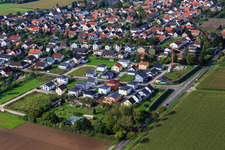 Vue aérienne de Nouvelle zone de développement ouest à Minfeld dans le département Rhénanie-Palatinat, Allemagne