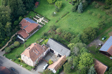 Quartier Klingen in Heuchelheim-Klingen dans le département Rhénanie-Palatinat, Allemagne vu d'un drone