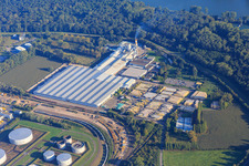 Vue aérienne de Saint-Gobain Isover G+H AG à Speyer dans le département Rhénanie-Palatinat, Allemagne