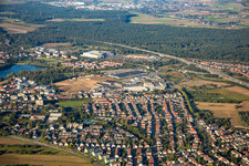Photographie aérienne de Zone commerciale Schütte-Lanz-Park à Brühl dans le département Bade-Wurtemberg, Allemagne