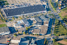 Zone commerciale Schütte-Lanz-Park à Brühl dans le département Bade-Wurtemberg, Allemagne hors des airs